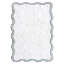Wavy Cotton-Blend Bath Mat